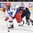 ZLIN, CZECH REPUBLIC - JANUARY 7: Russia's Yelena Mezentseva #14 skates past USA's Taylor Wente #16 during preliminary round action at the 2017 IIHF Ice Hockey U18 Women's World Championship. (Photo by Andrea Cardin/HHOF-IIHF Images)